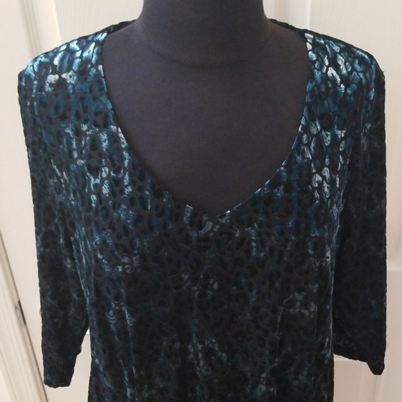 Karen Kane Burnout Sheath Dress NWT sz 0x - Picture 2 of 7